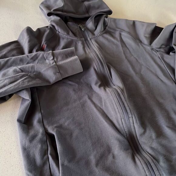 Rhone Jacket Mens Medium Blue Activewear Performance Full Zip Hooded - Picture 2 of 10